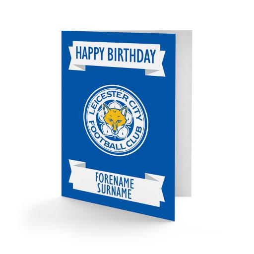 Leicester City FC Crest Birthday Card