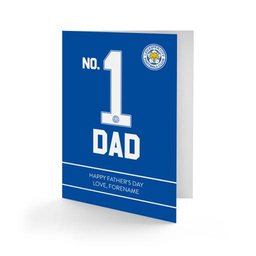 Leicester City FC No.1 Dad Father's Day Card
